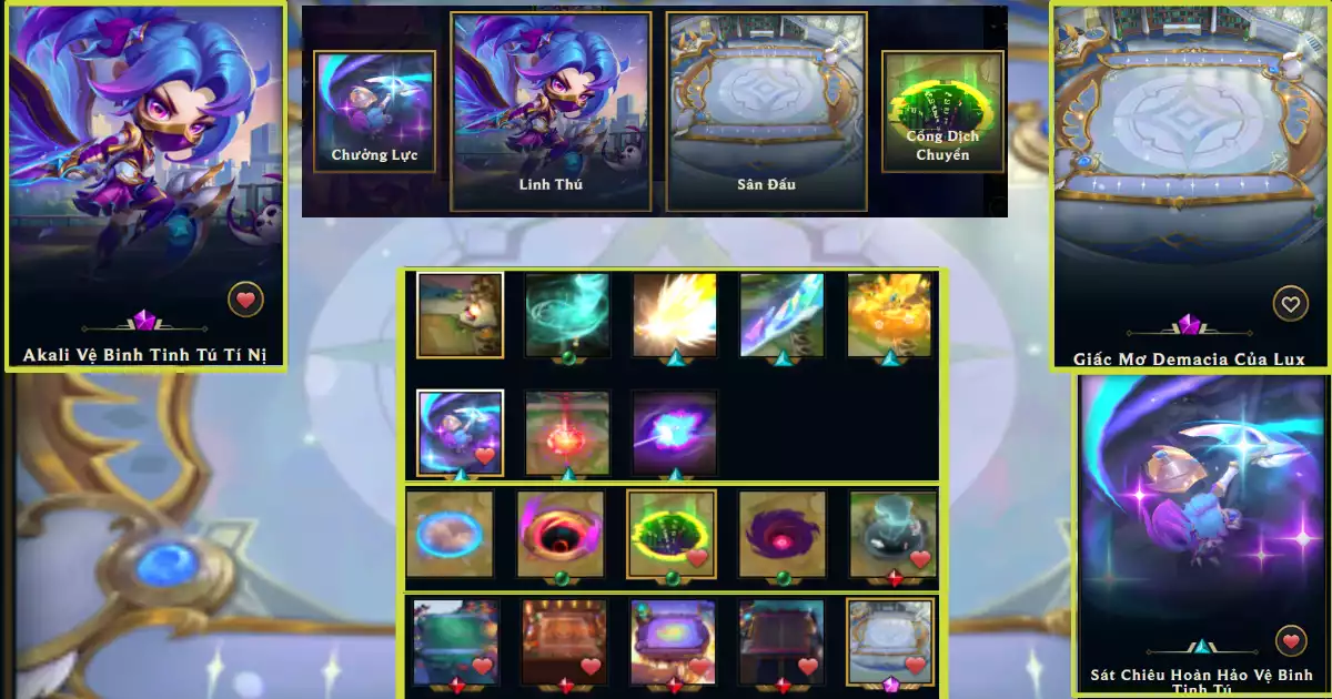 FULL COMBO AKALI + SÂN MỚI